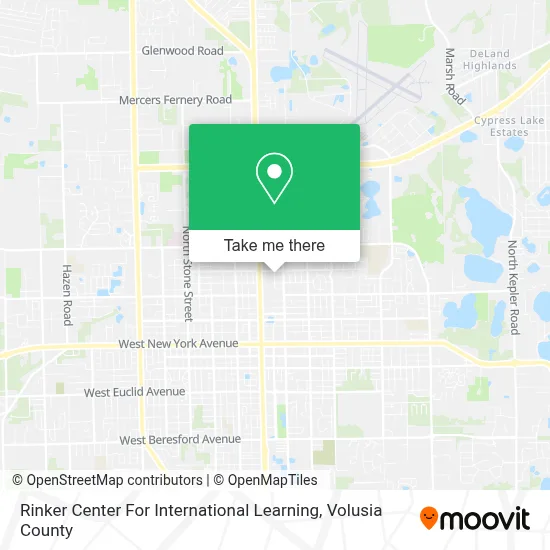 Rinker Center For International Learning map
