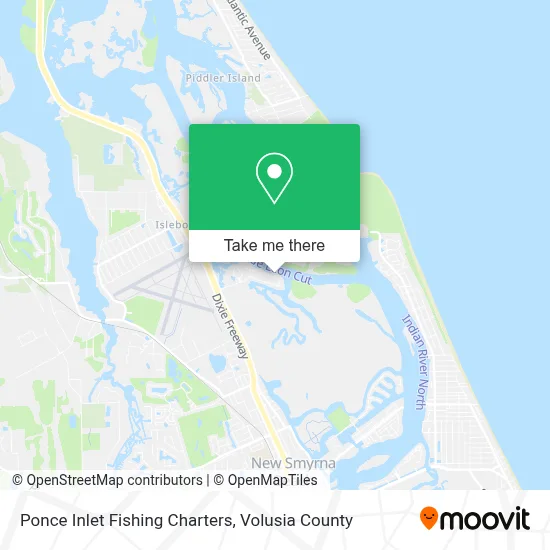 Ponce Inlet Fishing Charters map