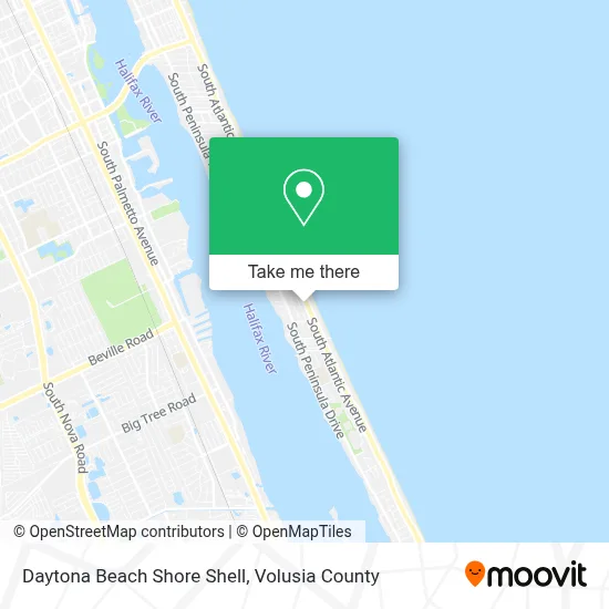 Daytona Beach Shore Shell map