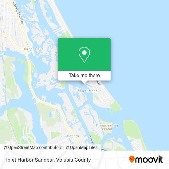 Inlet Harbor Sandbar map