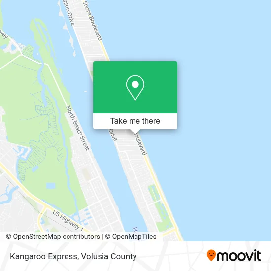 Kangaroo Express map