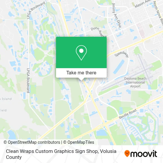 Clean Wraps Custom Graphics Sign Shop map