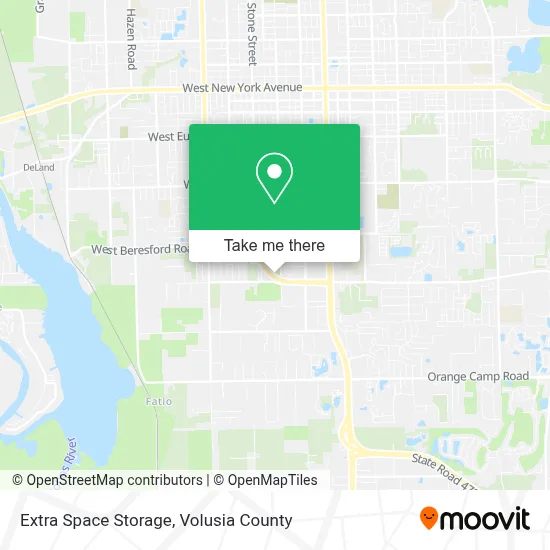 Extra Space Storage map