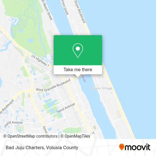 Bad Juju Charters map