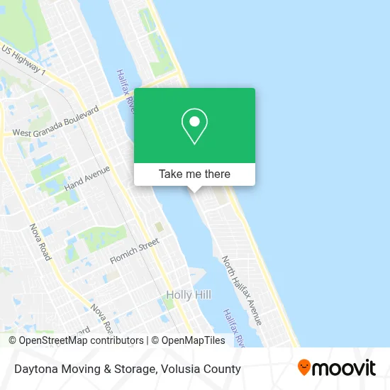 Daytona Moving & Storage map