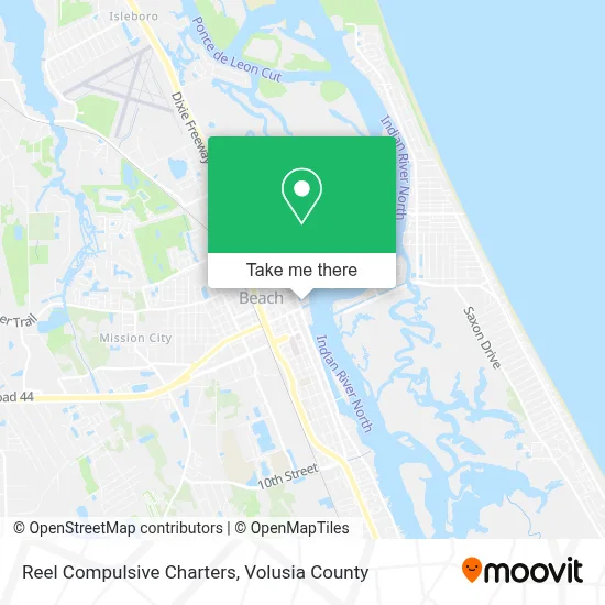 Reel Compulsive Charters map