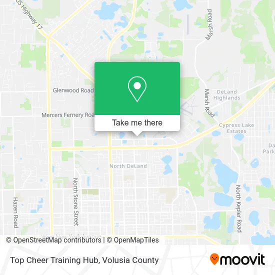 Top Cheer Training Hub map