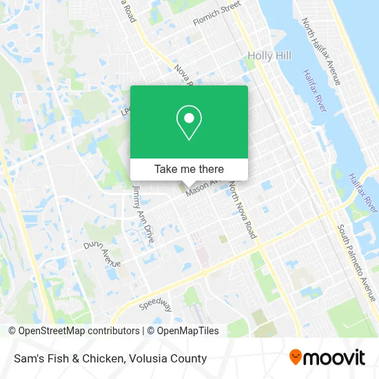 Sam's Fish & Chicken map