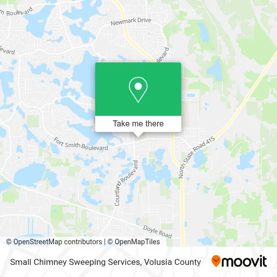 Small Chimney Sweeping Services map