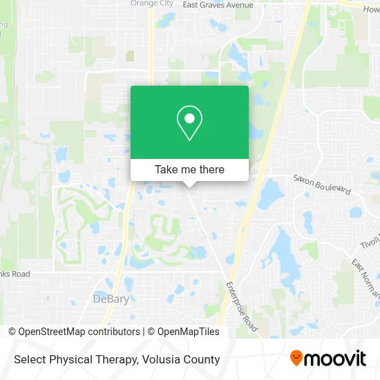 Select Physical Therapy map