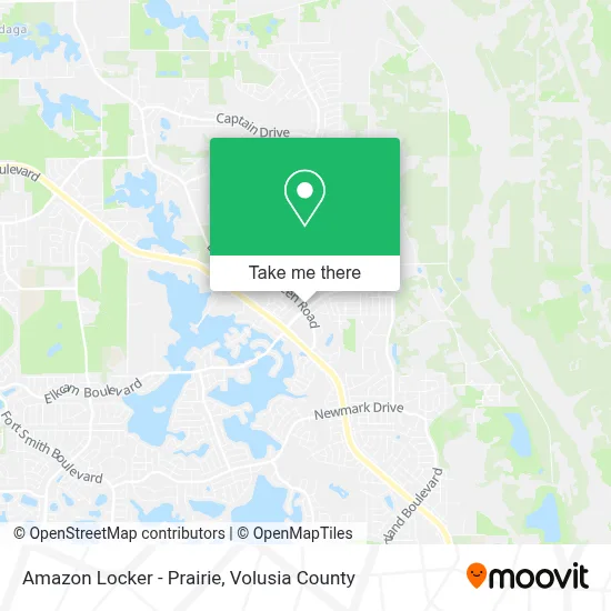 Amazon Locker - Prairie map