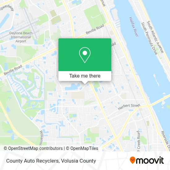 County Auto Recyclers map