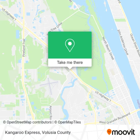 Kangaroo Express map