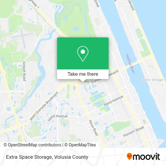 Extra Space Storage map
