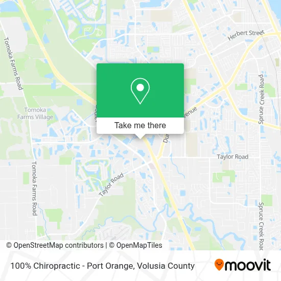100% Chiropractic - Port Orange map
