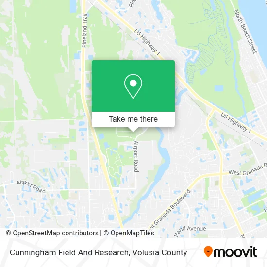 Cunningham Field And Research map