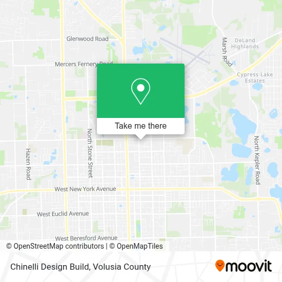 Chinelli Design Build map