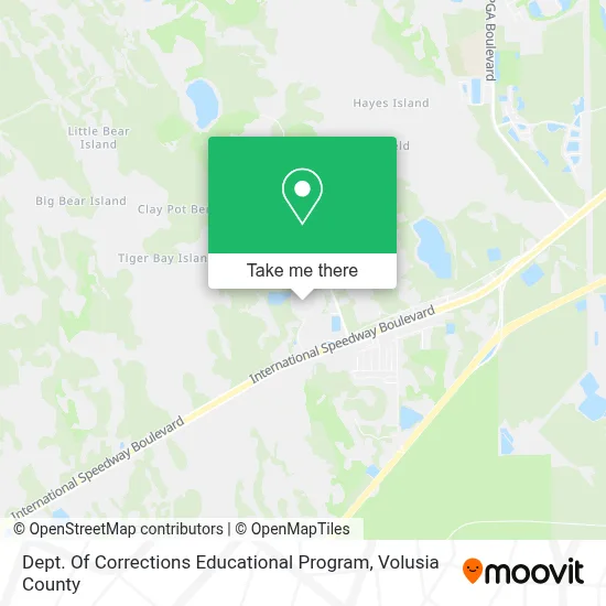 Dept. Of Corrections Educational Program map