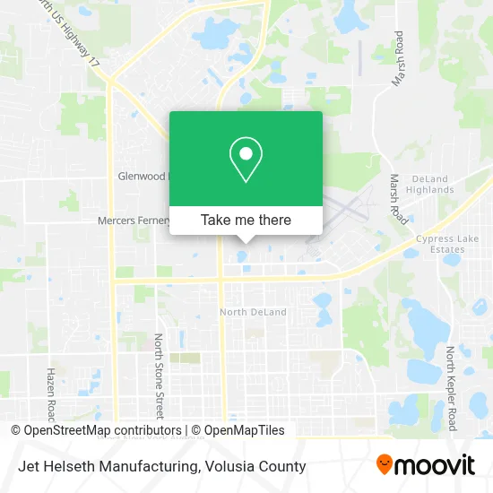 Jet Helseth Manufacturing map