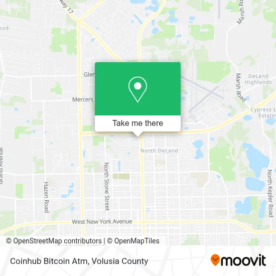 Coinhub Bitcoin Atm map