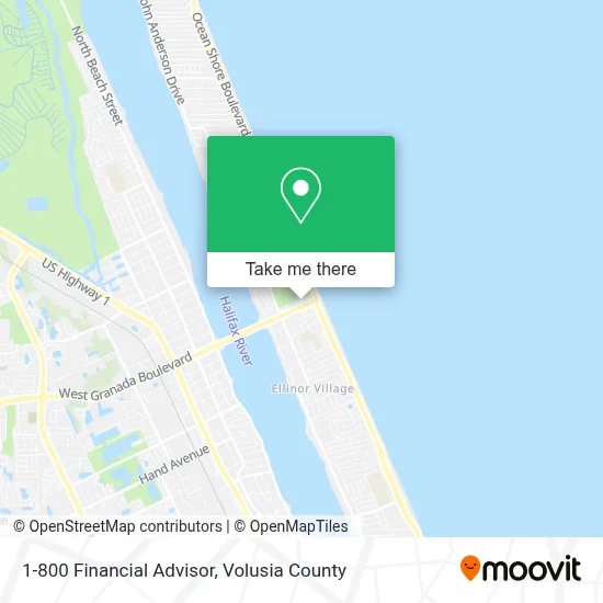 1-800 Financial Advisor map