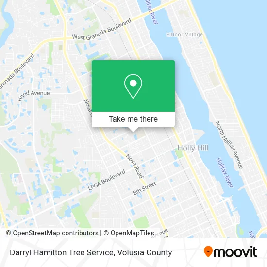 Darryl Hamilton Tree Service map