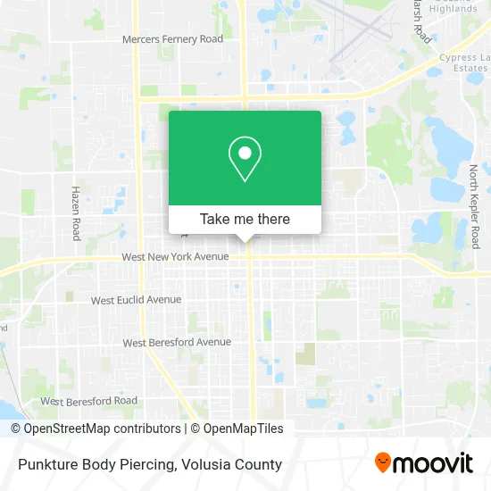 Punkture Body Piercing map