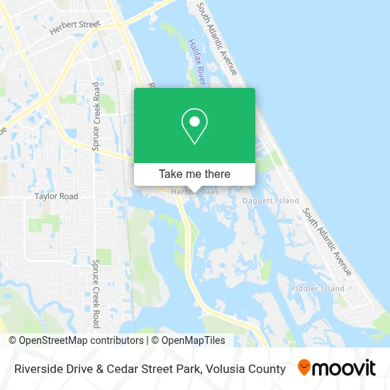 Riverside Drive & Cedar Street Park map