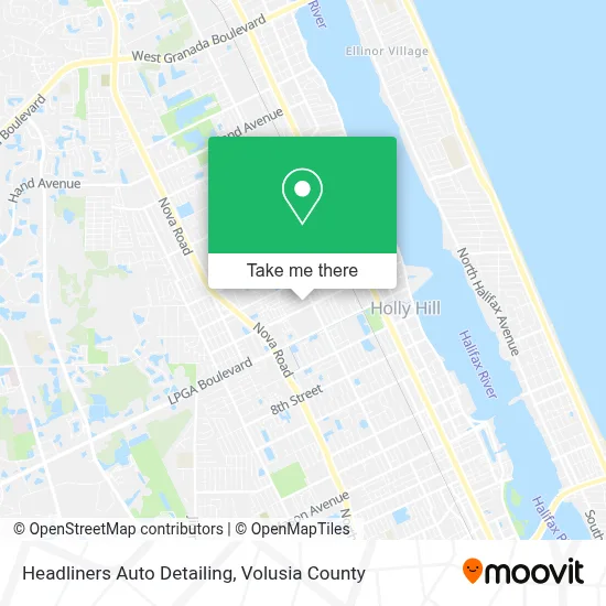 Headliners Auto Detailing map