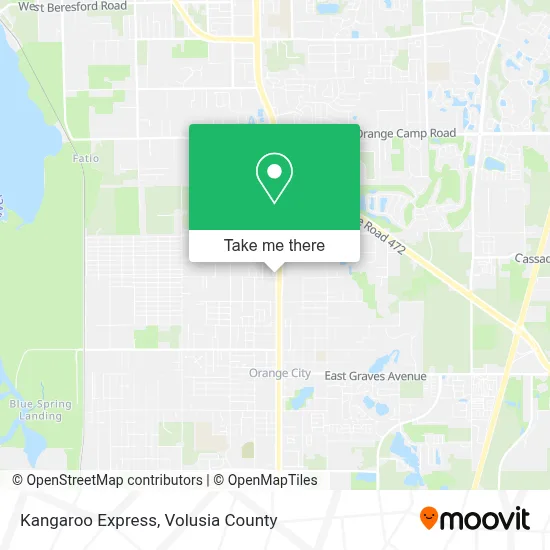Kangaroo Express map