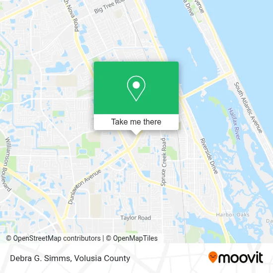 Debra G. Simms map
