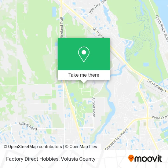 Factory Direct Hobbies map