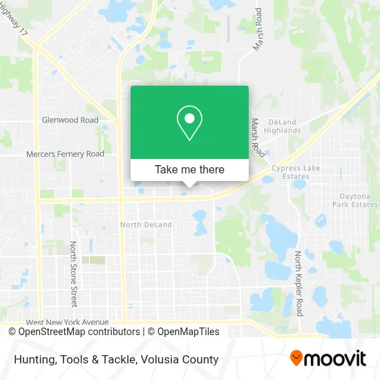 Hunting, Tools & Tackle map