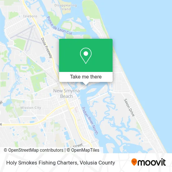 Holy Smokes Fishing Charters map