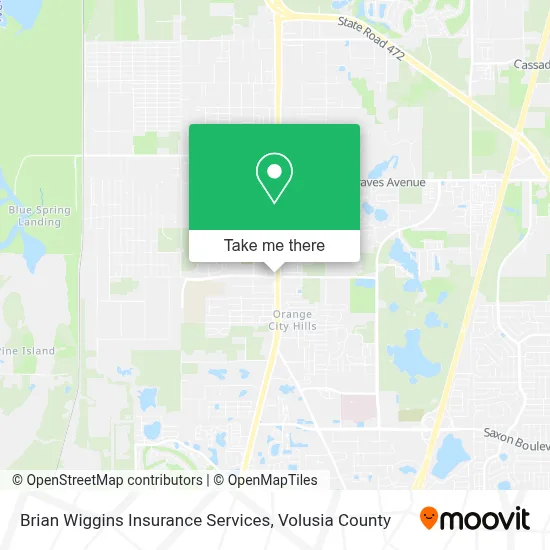 Brian Wiggins Insurance Services map