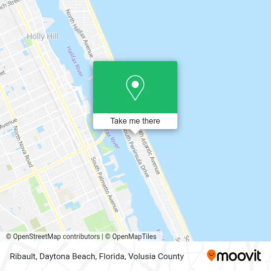Ribault, Daytona Beach, Florida map