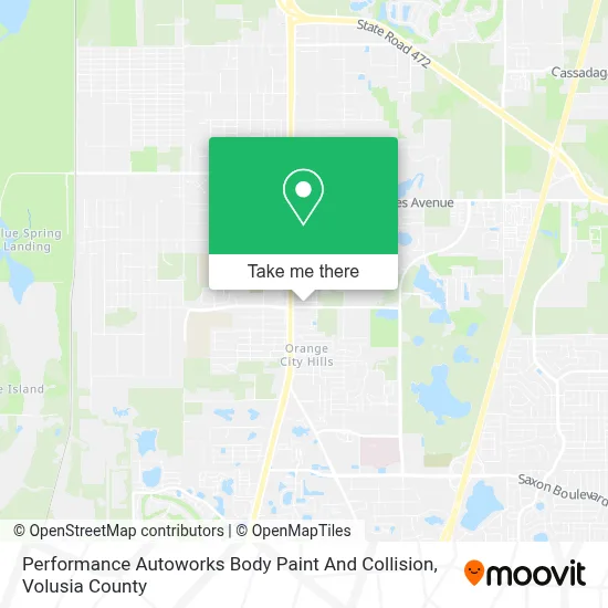 Performance Autoworks Body Paint And Collision map