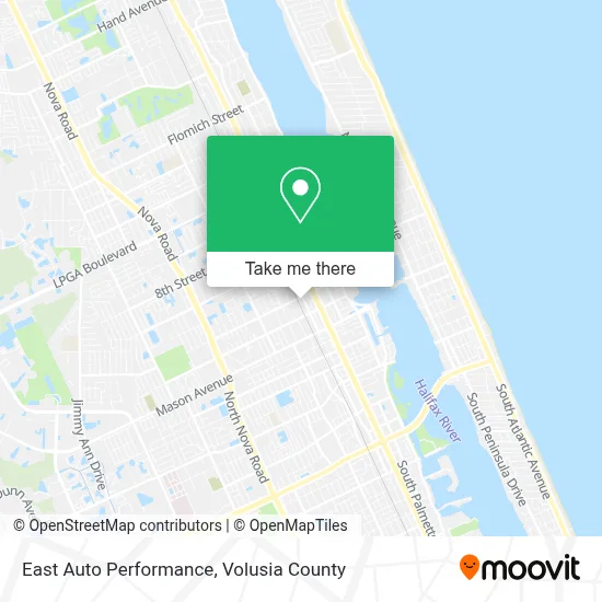 East Auto Performance map