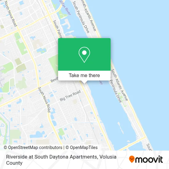 Riverside at South Daytona Apartments map