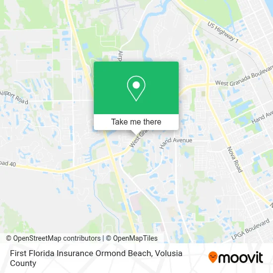 First Florida Insurance Ormond Beach map