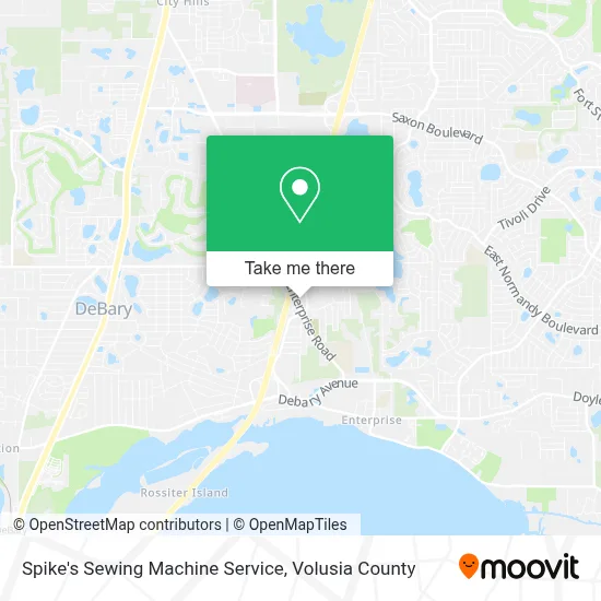 Spike's Sewing Machine Service map