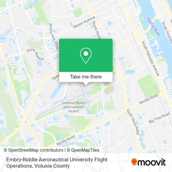 Embry-Riddle Aeronautical University Flight Operations map