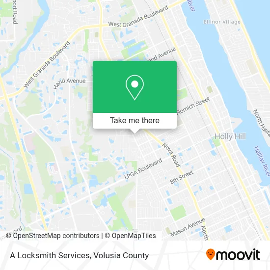 A Locksmith Services map