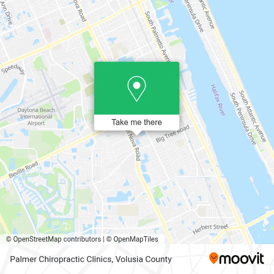 Palmer Chiropractic Clinics map