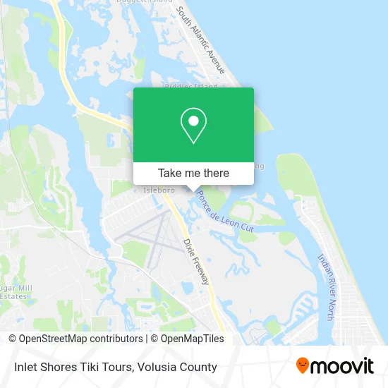 Inlet Shores Tiki Tours map