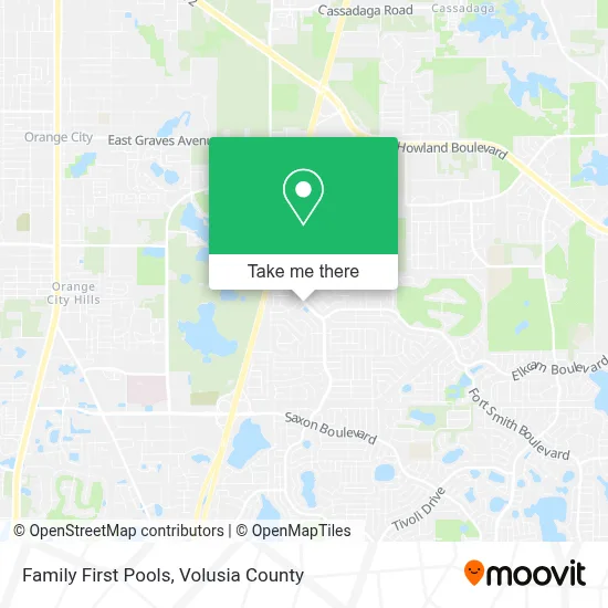 Family First Pools map