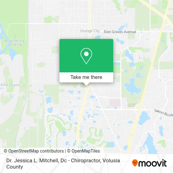 Dr. Jessica L. Mitchell, Dc - Chiropractor map