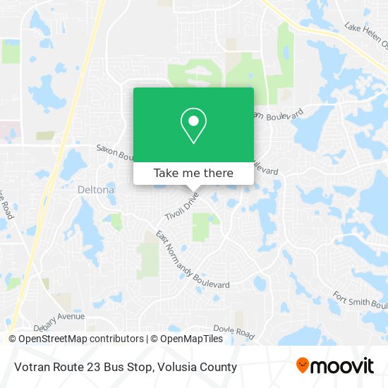 Votran Route 23 Bus Stop map