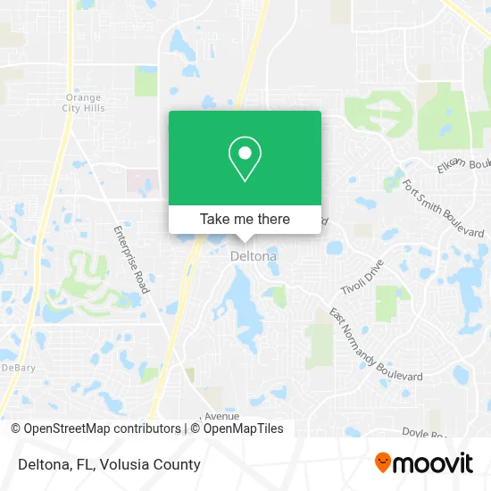 Deltona, FL map