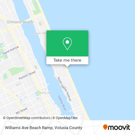 Williams Ave Beach Ramp map